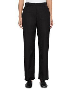 Lafayette 148 New York Kent Barrel Leg Pants - Black