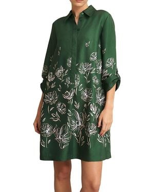Hobbs Marci Tunic Dress - Green