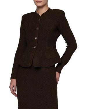 L'Agence Melissa Peplum Cardigan - Black