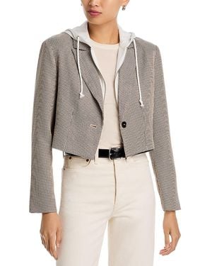 Six Fifty Drew Twofer Cropped Blazer - Gray