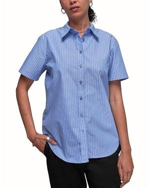 WILDFANG The Essential Button Up Shirt - Blue