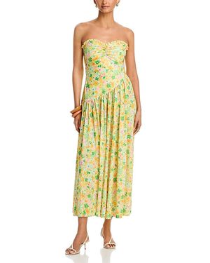 slim fit dress slacks 21SIX Susan 3D Floral Lace Mix Coral Dress