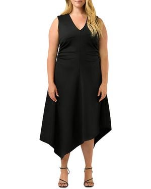 Estelle Carmen Ruched Dress - Black
