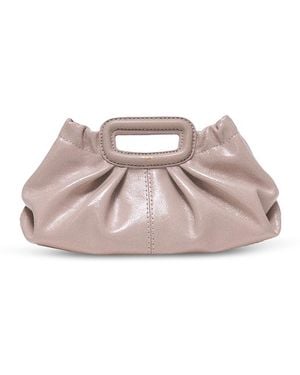 Maje Mini Leather Clutch - Pink