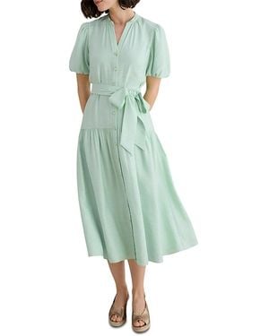 Hobbs Cleveden Belted Dress - Green