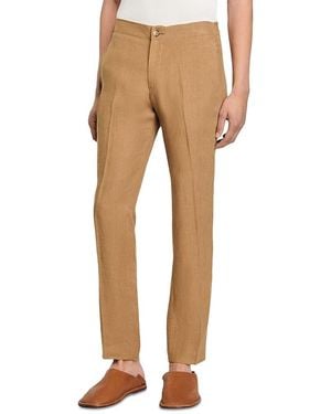 Sandro Classic Fit Suit Pants - Natural