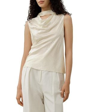 LILYSILK Ying Jacquard Silk Tank - Natural