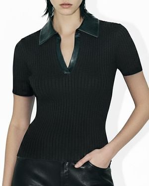 AS by DF Rowan Ribbed Top - Black