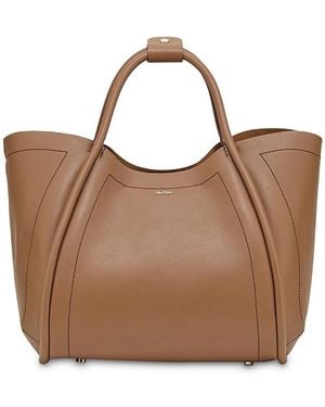 Max Mara Marine Leather Tote - Brown