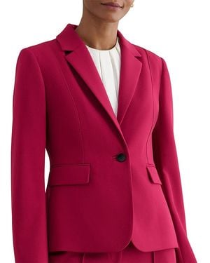 Hobbs Gemma Single Breasted Jacket - Red