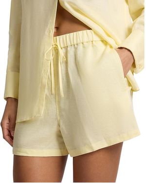 Onia Air Linen Elastic Drawstring Short - Natural