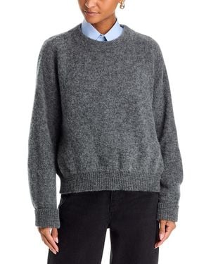 American Vintage Vito Alpaca Wool Blend Crewneck Sweater - Gray