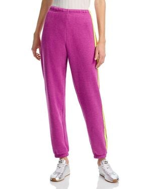 Aviator Nation Stripe Sweatpants - Pink