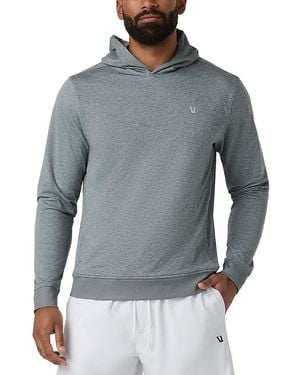 Vuori Ponto Moisture Wicking Pullover Hoodie - Gray
