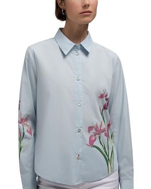 HUNTER Iris Button Down Shirt - Blue