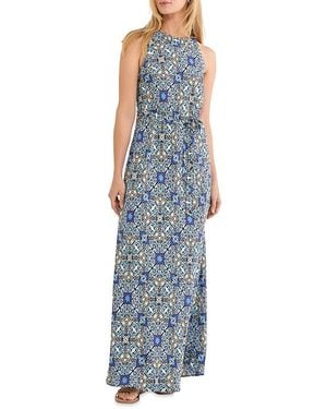 NIC+ZOE Filagree Tile Becca Dress - Blue