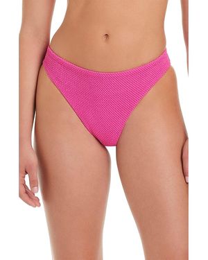 Red Carter Classic Hipster Bikini Bottom - Pink