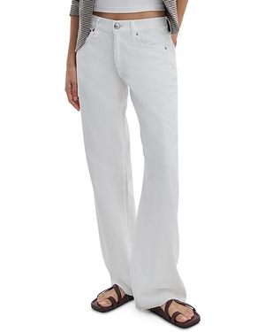 Rag & Bone Saige High Rise Straight Jeans - Gray