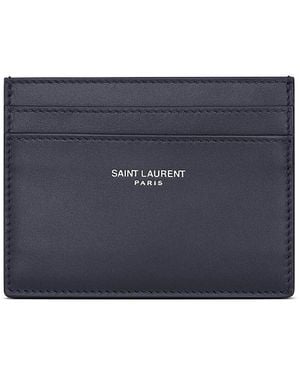 Saint Laurent Paris Card Case - Blue