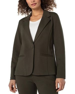 Liverpool Los Angeles Fitted Ponte Blazer - Black