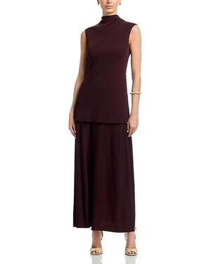 Jil Sander Double Layer Mid Length Dress - Purple