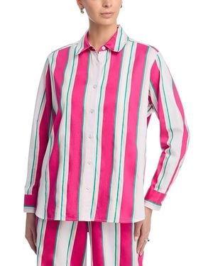 French Connection Alexis Striped Poplin Shirt - Pink