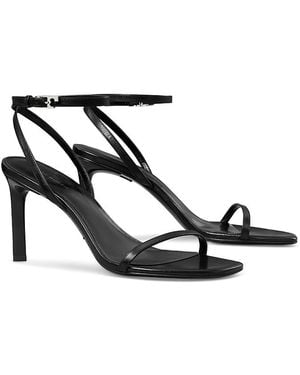 Tory Burch Gigi Leather Stiletto Sandals - Black