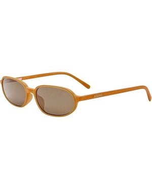 Jacquemus Notte Oval Sunglasses, 56Mm - Metallic
