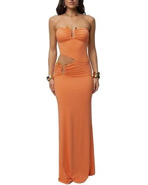 JLUXLABEL Sun-Kissed Glow Maxi Dress - Orange