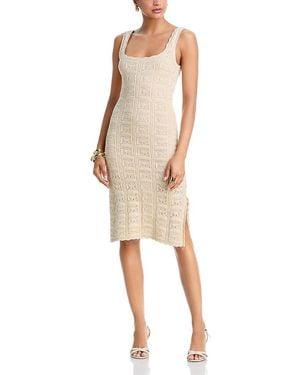 French Connection Nellis Crocheted Midi Dress - Natural