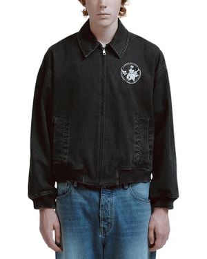 NAHMIAS Youth Enrichment Graphic Trucker Jacket - Black