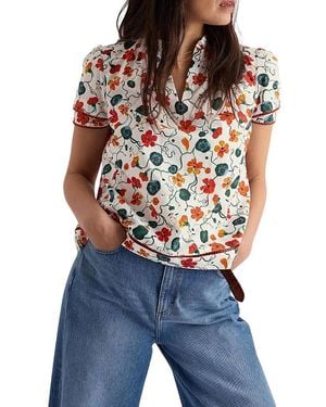 Seasalt Cornwall Wild Lily Top - Blue