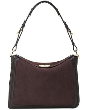 Lanvin Compagnon Asymmetrical Bag - Brown