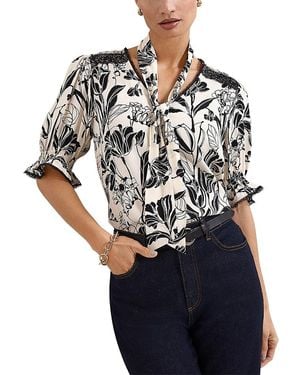 Phase Eight Aisra Lace Blouse - Black