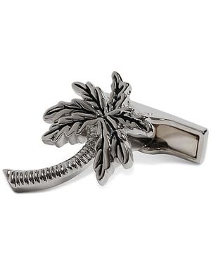 Ted Baker Palmiie Palm Tree Cufflinks & Lapel Pin - Metallic