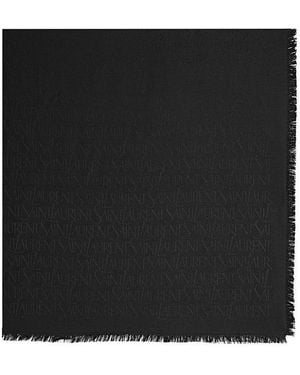 Saint Laurent Large Square Scarf - Black