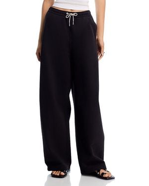 T By Alexander Wang Alexanderwang. T Mid Rise Rhinestone Drawcord Sweatpants - Blue
