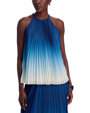 Emanuel Ungaro Raegan Pleated Top - Blue