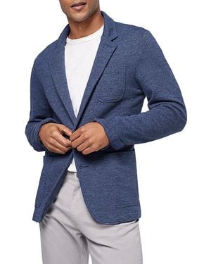Faherty Inlet Slim Fit Knit Blazer - Blue