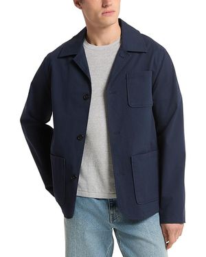 Michael Kors Cotton Linen Chore Coat - Blue