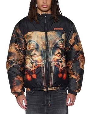 Ksubi Holy Printed Puffer Jacket - Black