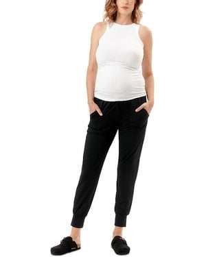 Nom Maternity Soft Maternity Jogger Pants - Black