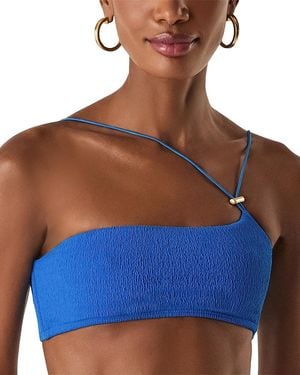 ViX Pixie Asymmetric Bandeau Bikini Top - Blue