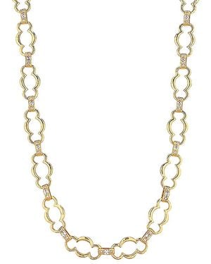 Capucine de Wulf Maharani Cubic Zirconia Grande Chain Necklace, 17-19 - Metallic