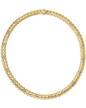 Roberto Coin 18K & Gender Diamond Cobra Collar Necklace - Metallic
