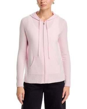 C by Bloomingdale's Cashmere Zip Front Cashmere Hoodie, Exclusive - Pink