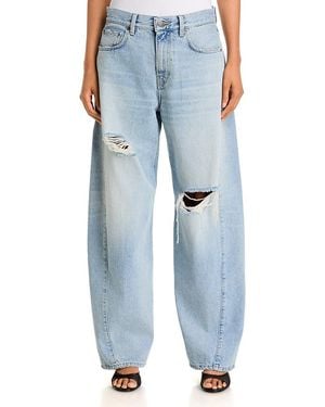 Haikure Clyde Mid Rise Straight Jeans - Blue