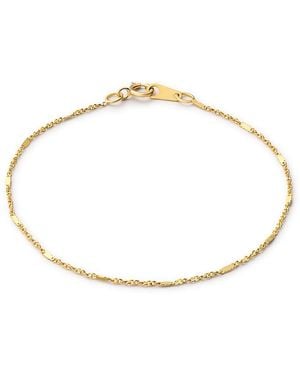 Ana Luisa Solid Singapore Chain Bracelet - Metallic