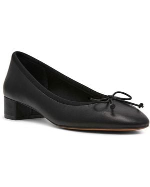 Steve Madden Steffi Leather Ballet Pumps - Black