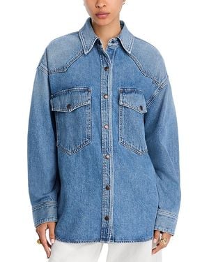 Agolde Lotta Western Shirt - Blue